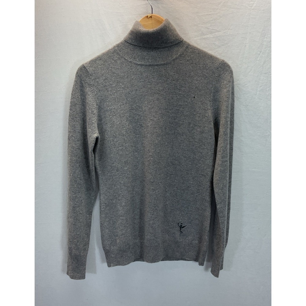Citizen Cashmere Paris Gray‎ 100% Cashmere Turtleneck Sweater Womens Sz L